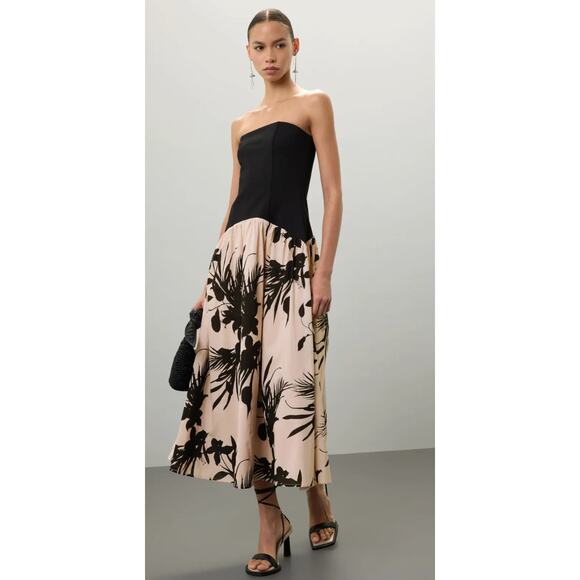 Love, Whit by Whitney Port Strapless Drop Waist Dress - Picture 1 of 9